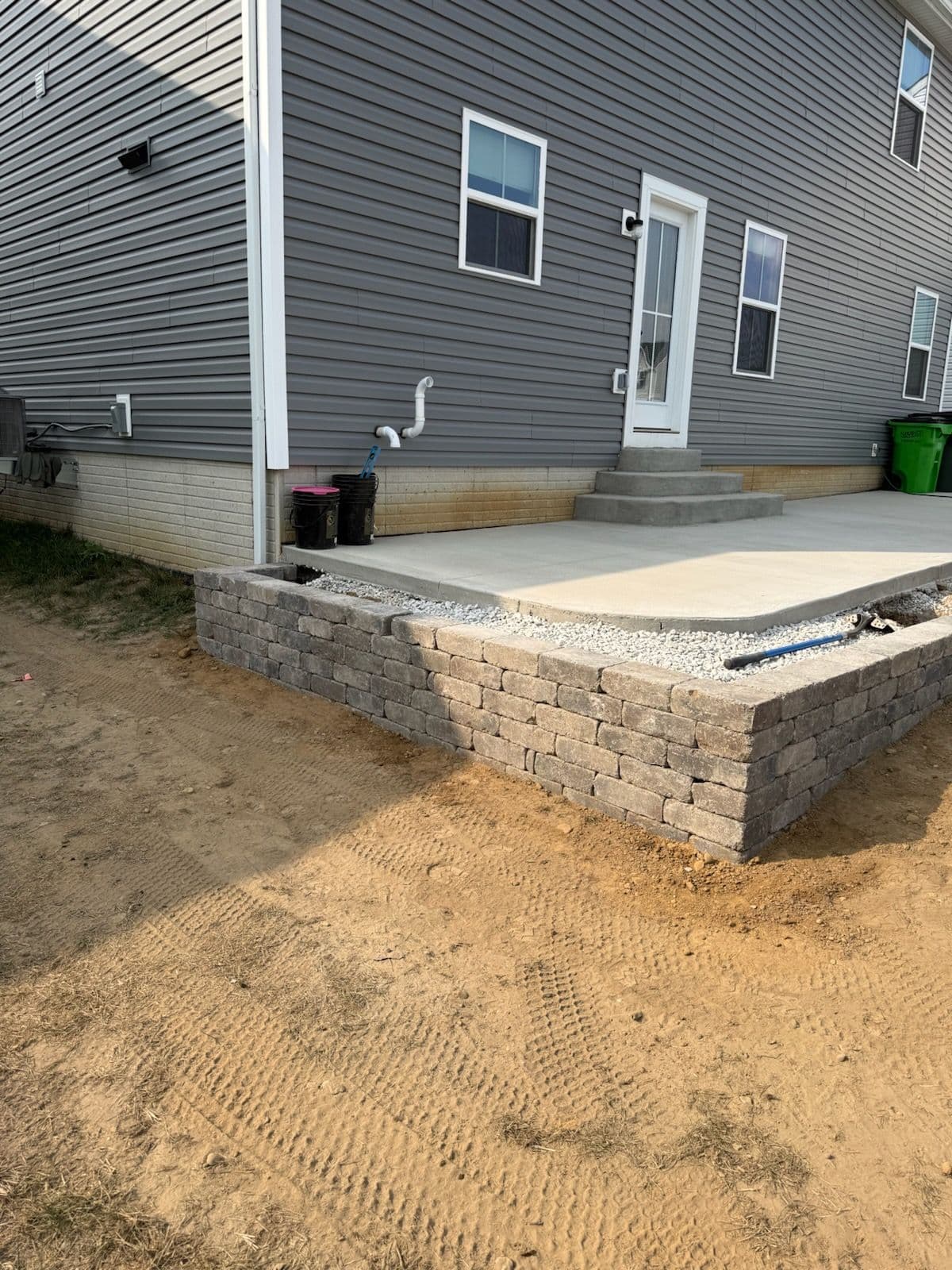 Project Retaining Wall Installation in Akron Ohio image